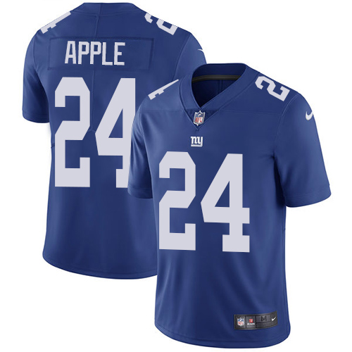Nike Giants #24 Eli Apple Royal Blue Team Color Men's Stitched NFL Vapor Untouchable Limited Jersey - Click Image to Close
